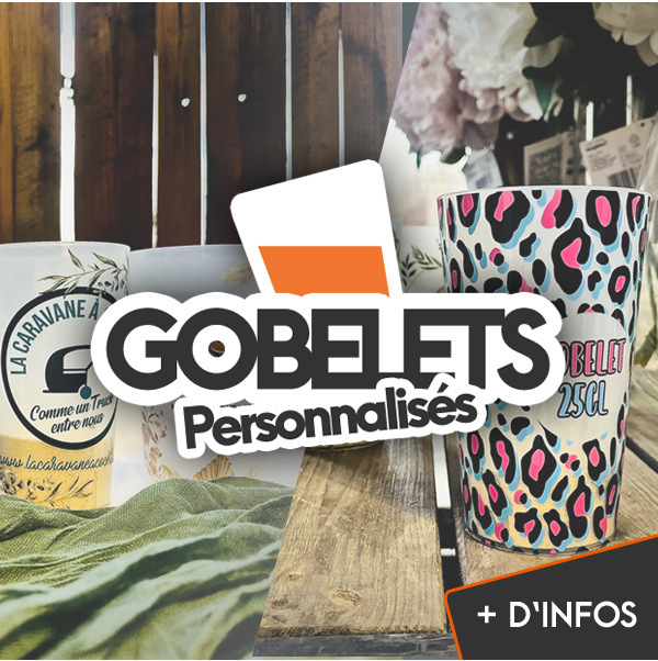 Location Gobelets personnalisés